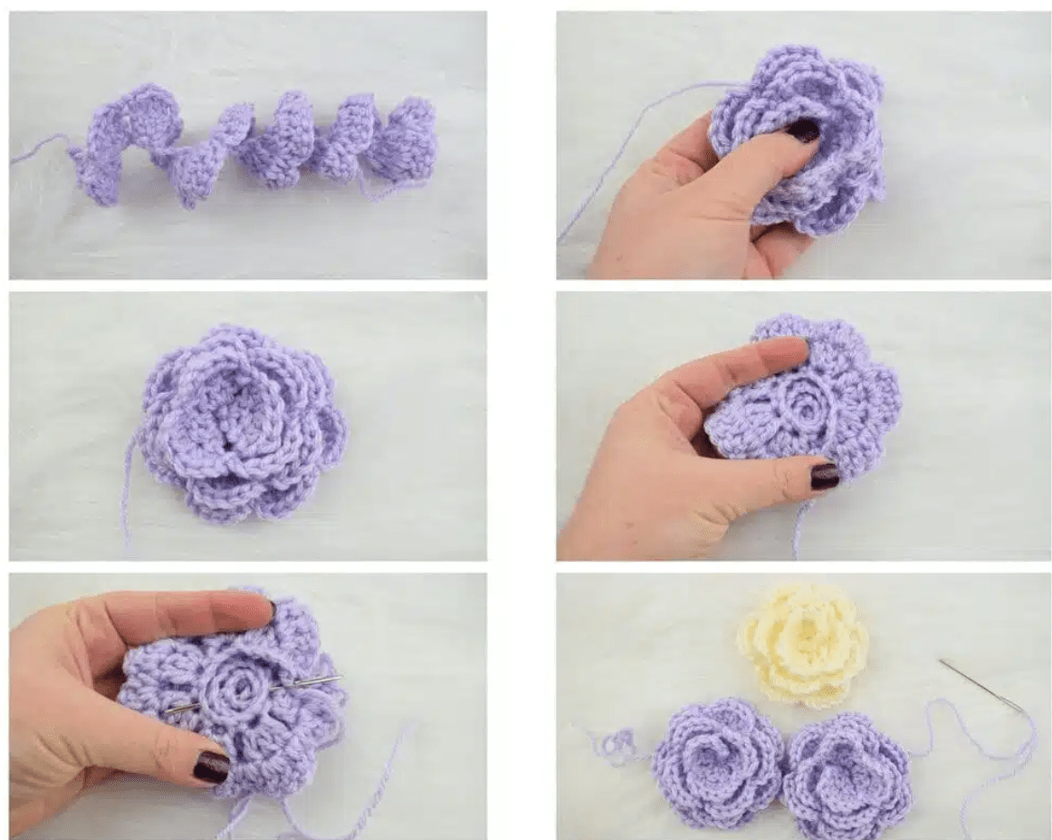  Crochet Camellia Flower Pattern