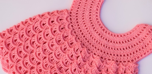 Easy Crochet baby Dress Pattern