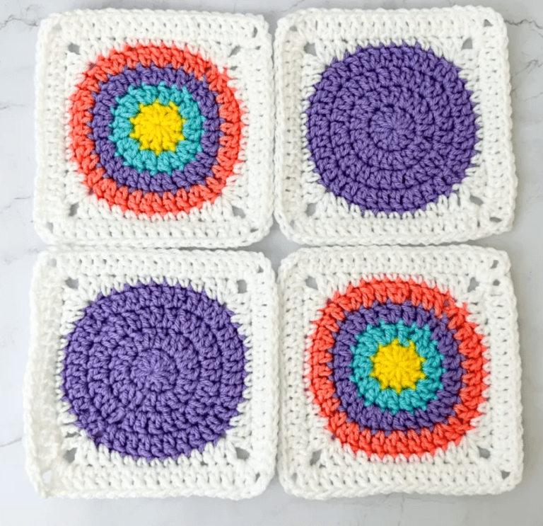 Read more about the article Crochet Circle Granny Square Pattern