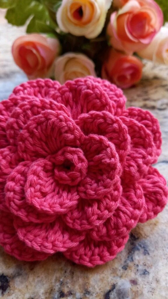 Crochet Camellia Flower Pattern