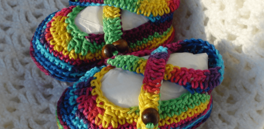 Baby Rainbow Sandals Crochet