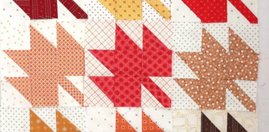 Maple Leaf Quilt Block Tutorial