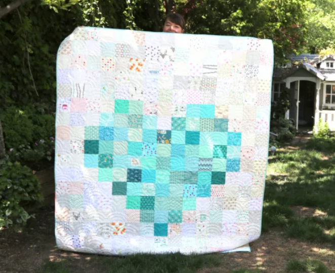 Pixelated Heart Pattern