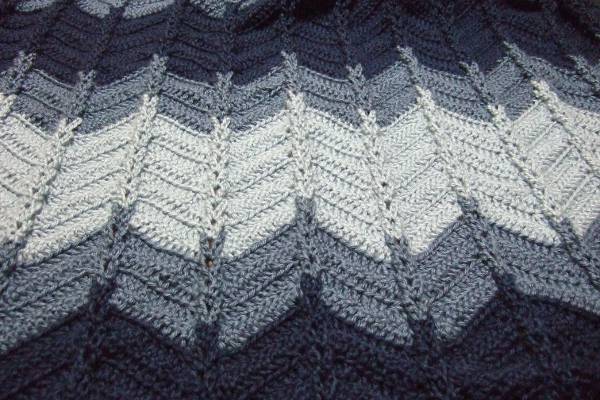 Jacob’s Ladder Ripple Afghan