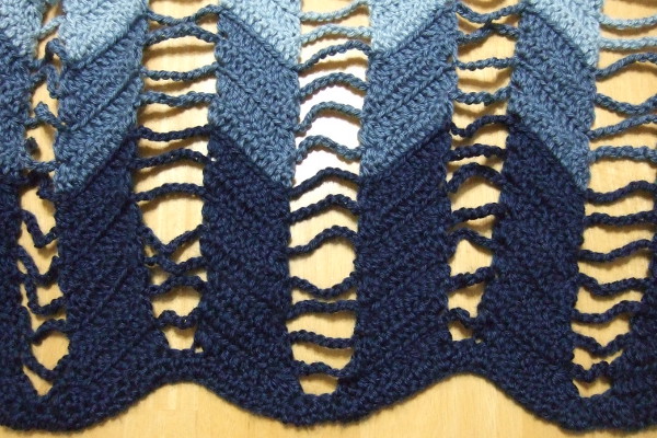 Jacob’s Ladder Ripple Afghan