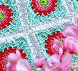 Pretty Crochet Flower Square Pattern