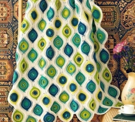 Graphic Fall Throw Crochet Pattern