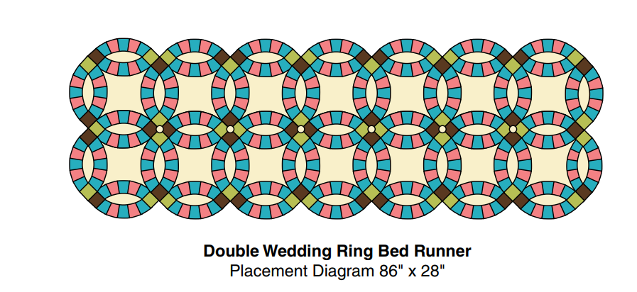 Double Wedding Ring Table Runner