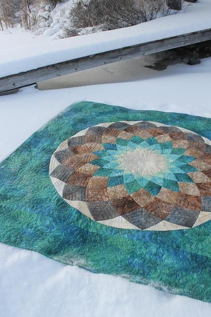 Giant Dahlia Quilt Pattern