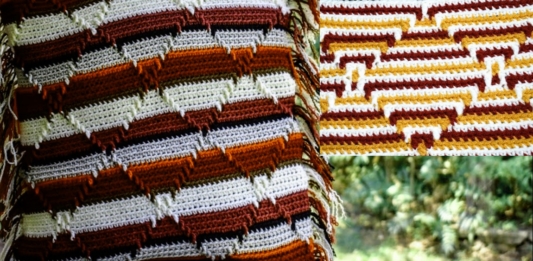 Navajo Indian Diamond Crochet Pattern