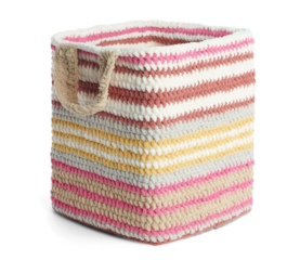 Striped Basket Free Pattern