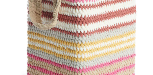 Striped Basket Free Pattern