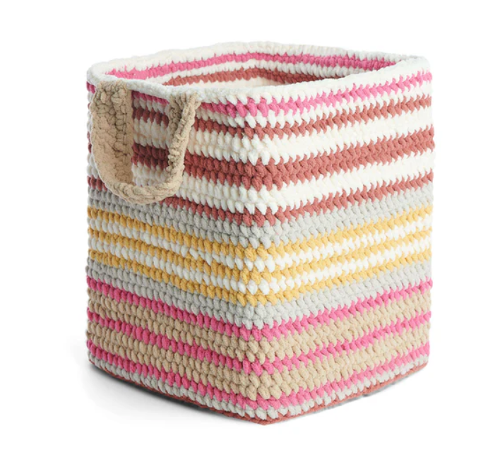 Read more about the article Striped Basket Free Pattern