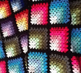 Mitred Granny Square Blanket