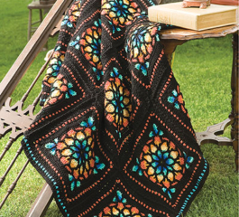 Stained Glass Afghan PDF Pattern