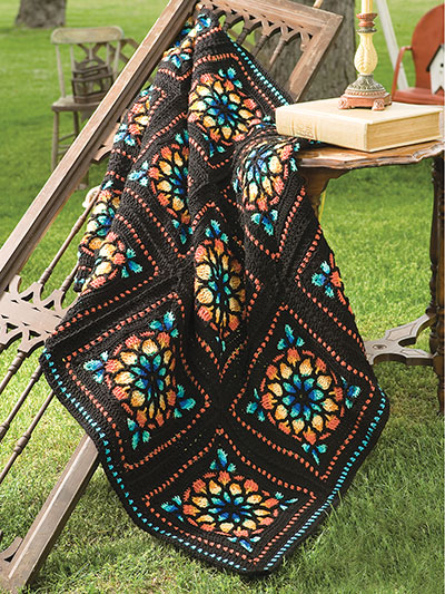 Stained Glass Afghan PDF Pattern