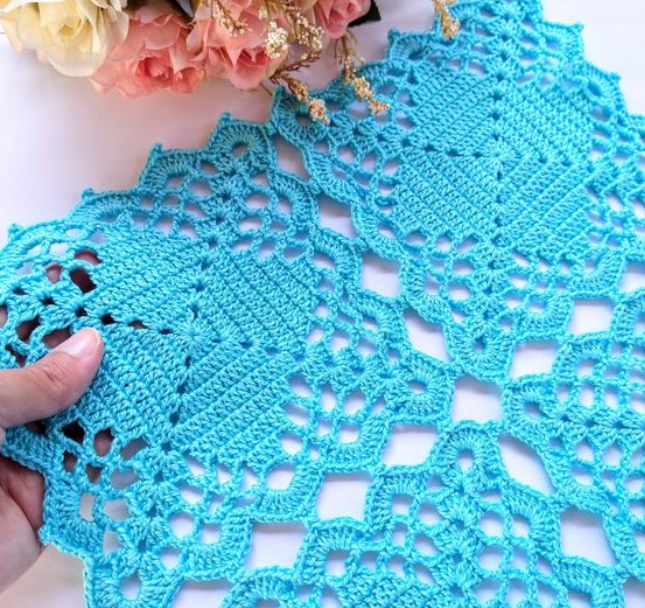 Grandma's Delicate Crochet Square