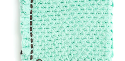 Crocodile Stitch Baby Blanket