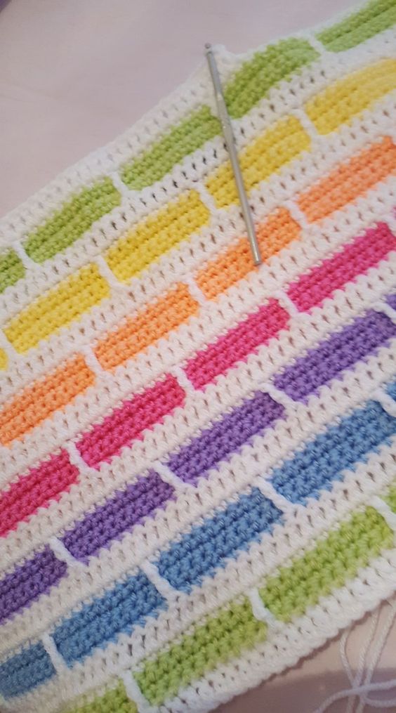 Brick Stitch Crochet Pattern