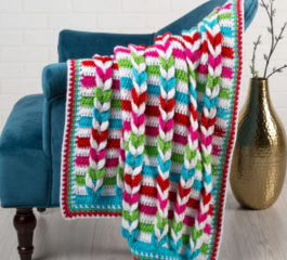 Pulled Taffy Crochet Blanket Pattern