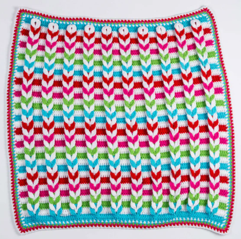 Pulled Taffy Crochet Blanket Pattern