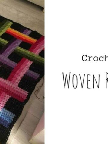 Crochet Woven Ribbon Afghan