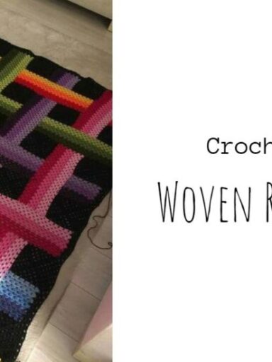 Crochet Woven Ribbon Afghan