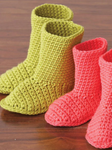 Crochet Slipper Boots Free Pattern