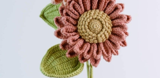 Crochet Sunflower Free Pattern