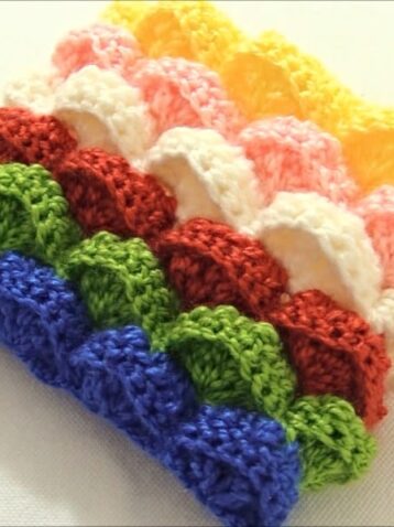 3D Marshmallow Stitch Crochet Free Pattern