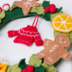 Gingerbread Christmas Wreath Free Pattern