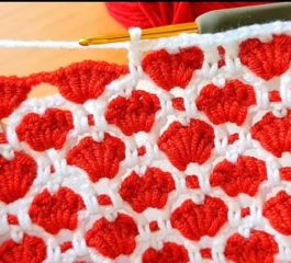 Hearts Stitch Crochet Free Pattern