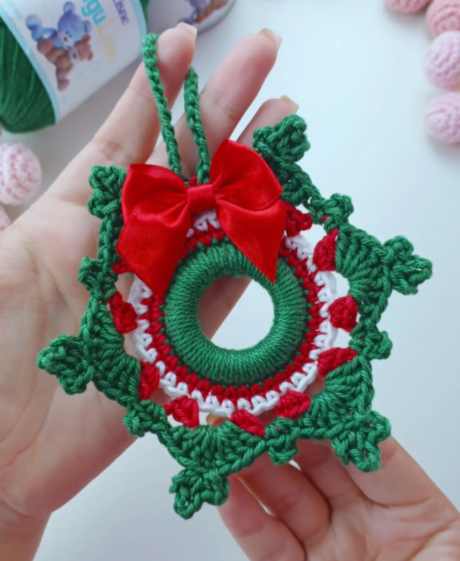 Read more about the article Crochet Wreath Free Pattern