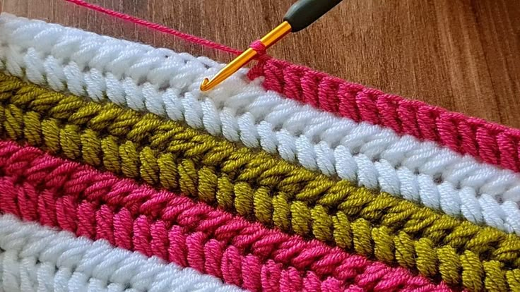 Crossed Puff Stitch Pattern