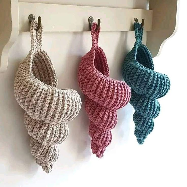 Spiral Shell Crochet Basket Pattern