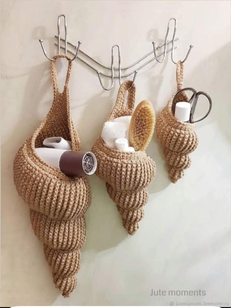 Spiral Shell Crochet Basket Pattern