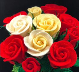 Long Stem Rose Crochet Pattern