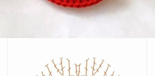 Crochet Lips Appliqué – Written Pattern