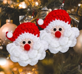 Crochet Santa Face Pattern