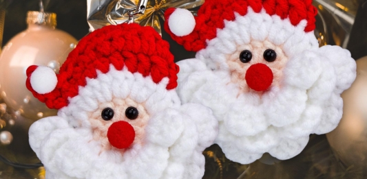 Crochet Santa Face Pattern