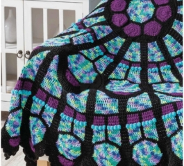 Cathedral Window Afghan Crochet Pattern