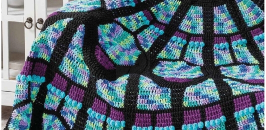 Cathedral Window Afghan Crochet Pattern