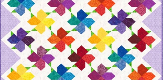 Spring Blooms Quilt Block