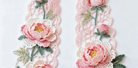 Floral Crochet Scarf Free Pattern